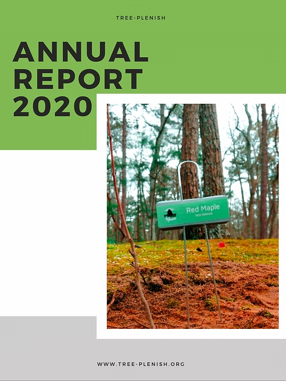 Tree-Plenish Annual Report 2020 cover